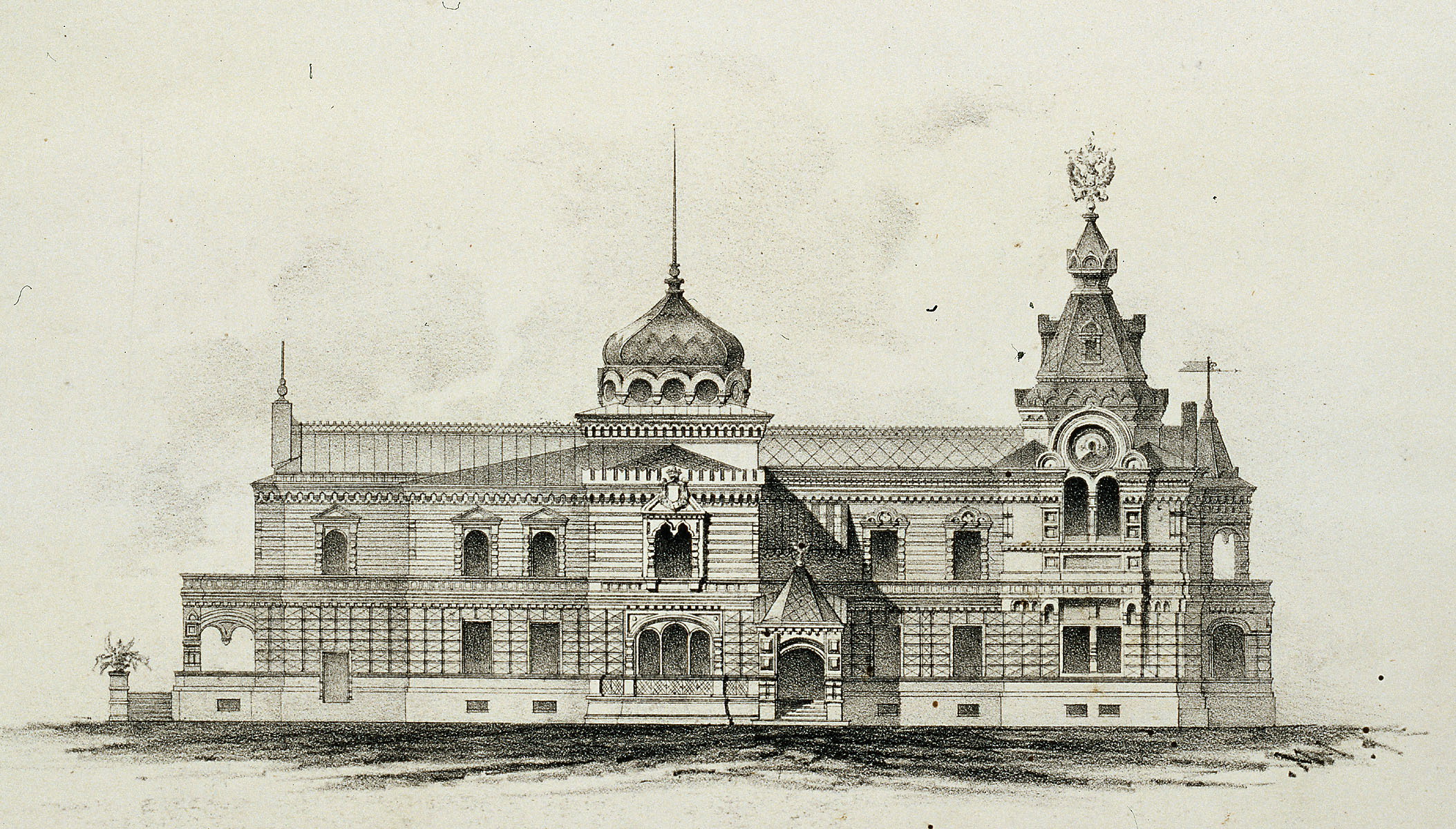 Рисунок дом 18 века